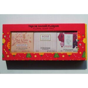 L'Occitane Trio De Savons Flourax Floral Scented Soap Trio 1.7oz x 3